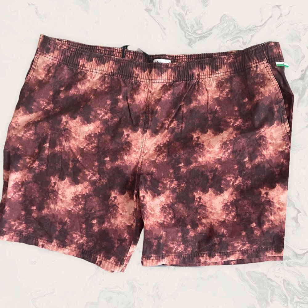 NWOT Men’s Abound Swimwear / Trunk - Size XXXL - Brown/Cream